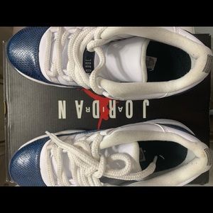 Jordan Blue Snakeskin Sneakers